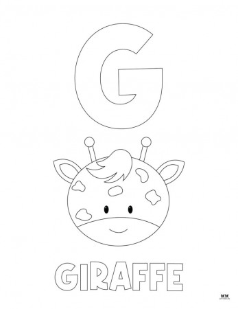 Letter G Coloring Pages - 15 FREE Pages | Printabulls