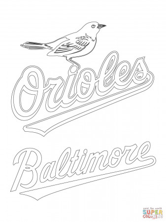 Baltimore Orioles Logo coloring page ...