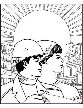 Soviet Union Poster Coloring Page - Free Printable Coloring Pages for Kids