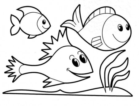 25 Printable Coloring Pages for Kids for: Fish Color. leproject.co