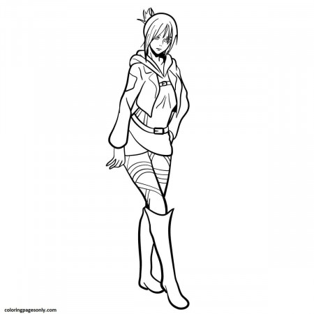 Mikasa full body Coloring Pages - AOT Coloring Pages - Coloring Pages For  Kids And Adults