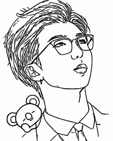 Jimin BTS Coloring Pages - BTS Coloring Pages - Coloring Pages For Kids And  Adults