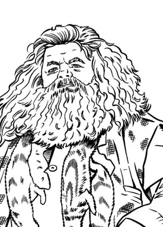 harry potter coloring pages hagrid - Clip Art Library