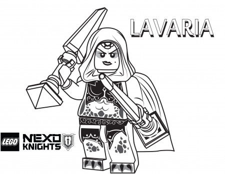 Lavaria Coloring Page, Printable Sheet - LEGO Nexo Knights