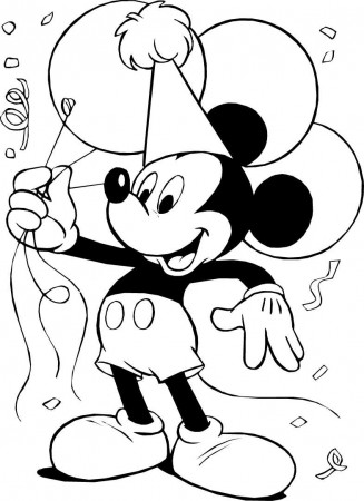 Mickey Mouse Coloring Pages and Book | UniqueColoringPages