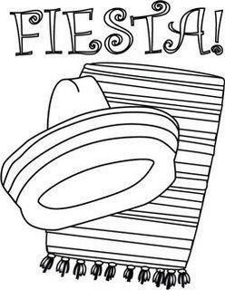 Mexican Fiesta - Coloring Pages for Kids and for Adults