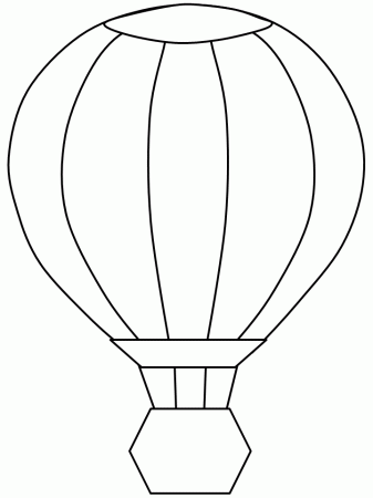 Printable Hot Air Balloon Transportation Coloring Pages ...