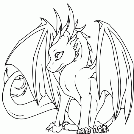 Cool Dragon - Coloring Pages for Kids and for Adults