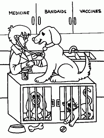Veterinary Coloring Pages Free - Best Reading Toys