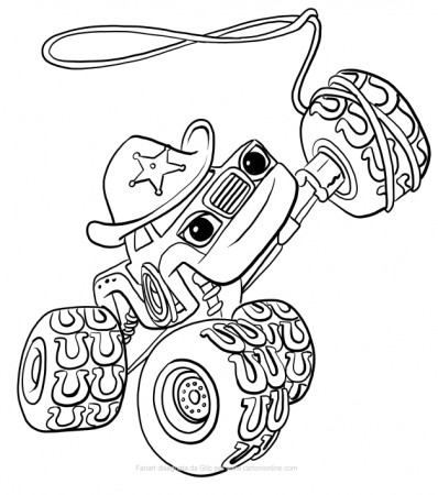 Starla of Blaze and the monster machines coloring pages