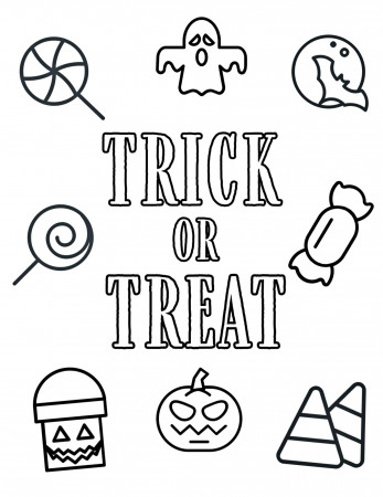 Coloring Pages : Coloring Cute Free Printable Halloweening ...
