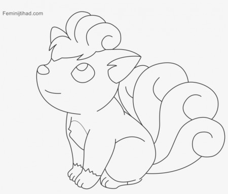 Pokemon Coloring Pages Of Vulpix - Coloring Book Transparent ...