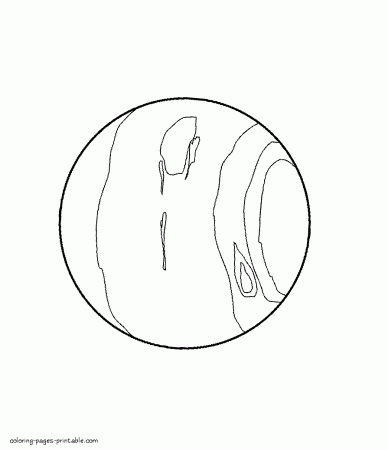 Solar system coloring pages. Neptune || COLORING-PAGES-PRINTABLE.COM