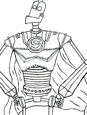 Colouring Pages Iron Giant - Clip Art Library - Coloring Home