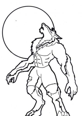 Werewolf Coloring Pages | Halloween coloring pages printable, Scary  halloween coloring pages, Coloring pages