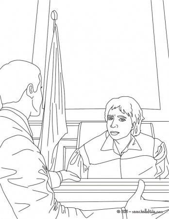 Attorney and judge coloring page. Amazing way for kids to discover job.  More original content on hellokids.com | Coloring pages, Colouring pages,  Coloring pictures