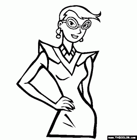 Model Coloring Page | Free Model Online Coloring