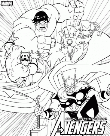 Avenger Coloring Pages To Print - Coloring Pages For All Ages