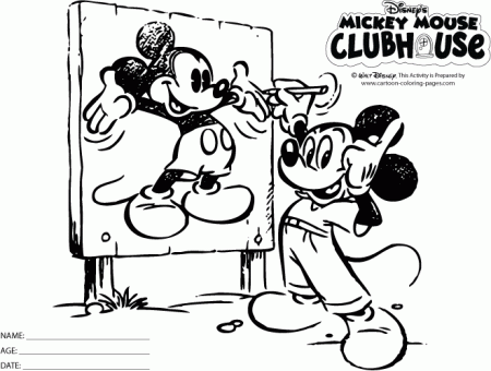 Mickey Mouse Clubhouse Coloring Pages To Print For Free - High ...