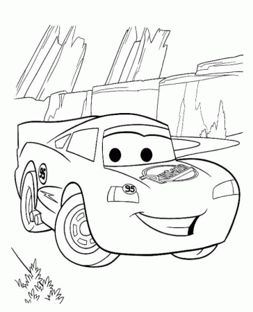 Lightning McQueen coloring picture