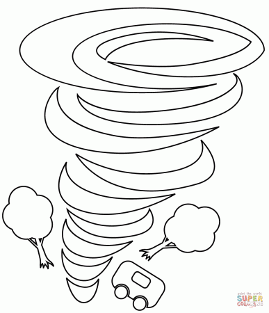 Tornado coloring page | Free Printable Coloring Pages