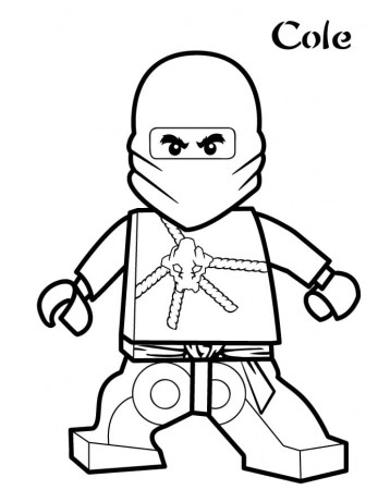 Cole from Lego Ninjago Coloring Page - Free Printable Coloring Pages for  Kids