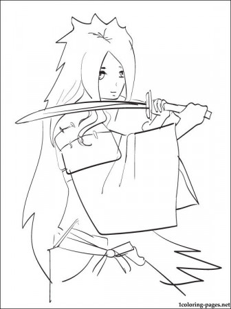 Madara Uchiha Naruto coloring page | Coloring pages
