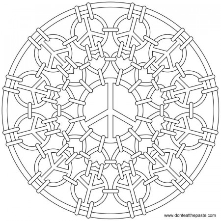 HD Geometric Coloring Pages