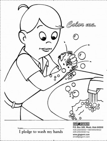 10 Most Fantastic Handwashing Coloring Page Flag Pages Hand ...