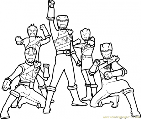 Power Rangers Dino Charge Coloring Page - Free Power Rangers ...