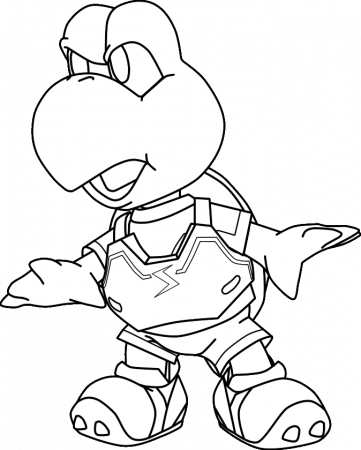 Koopa Troopa Coloring Pages Images & Pictures - Becuo