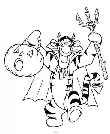 Disney cartoon Tiger Amazing Style Coloring Pictures