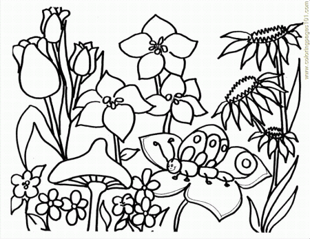Coloring Pages Spring001 (12) (Cartoons > Others) - free printable 