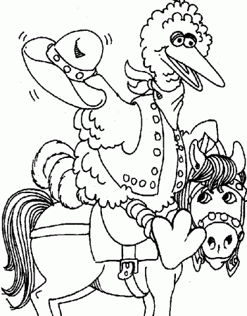Big Bird Coloring Pages Printable