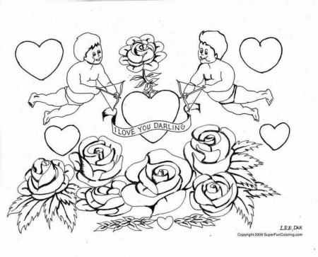 Rose Coloring Pages Printable Hearts And Roses Coloring Pagesfree 