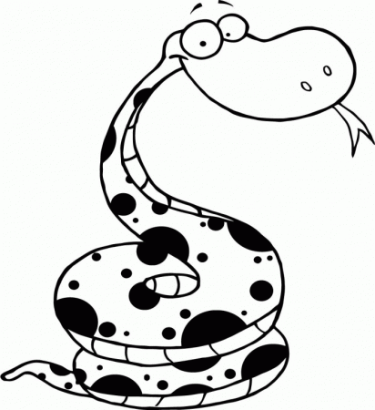 Coiled Snake Coloring Pages | 99coloring.com