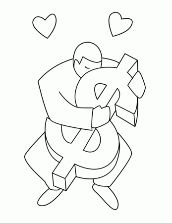 Money Coloring Pages | FREE Money printable | #34 | Color Printing 