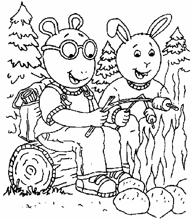 Arthur 3 Cartoons Coloring Pages & Coloring Book