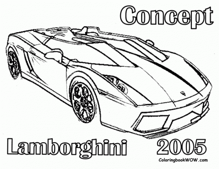 And Printable Coloring Page Of The Beautiful Lamborghini Countach 