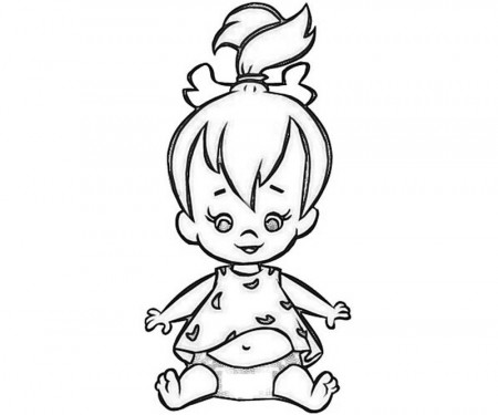 Pebbles Flintstone Coloring Pages - Free Printable Coloring Pages 