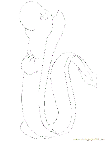 Coloring Pages Ocean-eel-animals (Natural World > Oceans) - free 