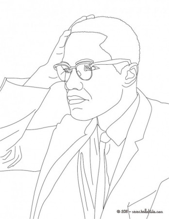 Malcolm X Coloring Pages | 99coloring.com