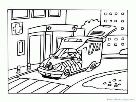 Ambulances coloring pages | Best Coloring Pages - Free coloring 