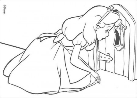 Alice in Wonderland coloring pages - Alice 18