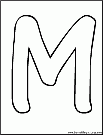 Coloring To Print Numbers And Shapes Alphabet Letter M 169093 