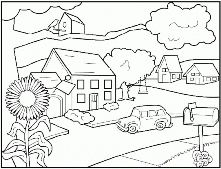 house pictures coloring pages colors for kids boys girls buildings 