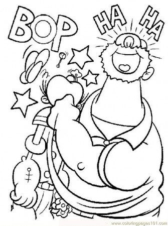 Coloring Pages Popeye09 (Cartoons > Popeye) - free printable 