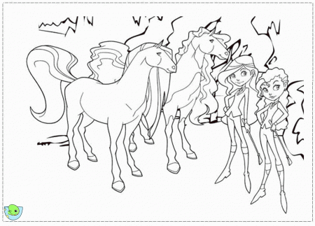 Horseland Coloring page- DinoKids.