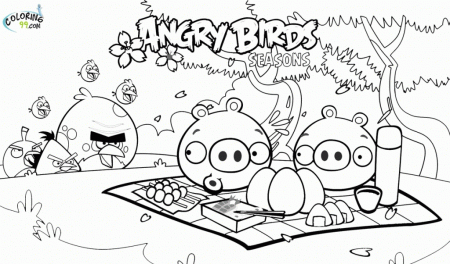 Beautiful Angry Birds Season Spring Coloring Pages - deColoring