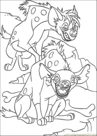 lion king hiena Colouring Pages
